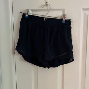 Lululemon hotty hot shorts 4” navy blue